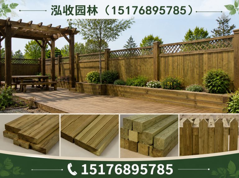 广州京津冀防腐木工程展示图